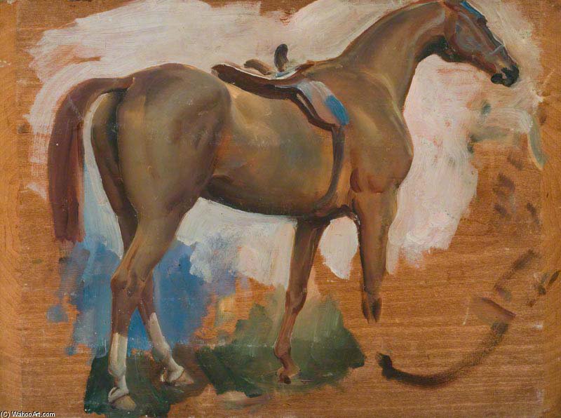 Study Of A Bay Horse — Sir Alfred James Munnings