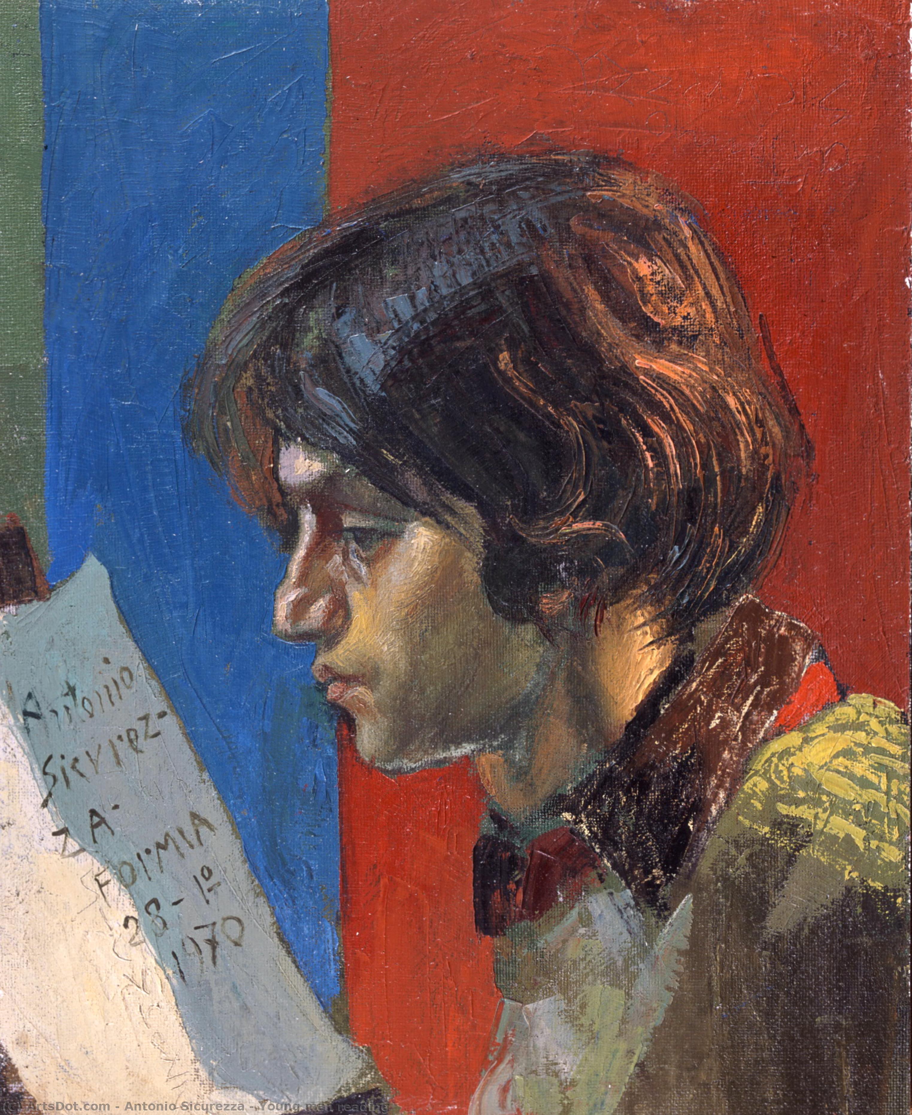 Young Man Reading — Antonio Sicurezza