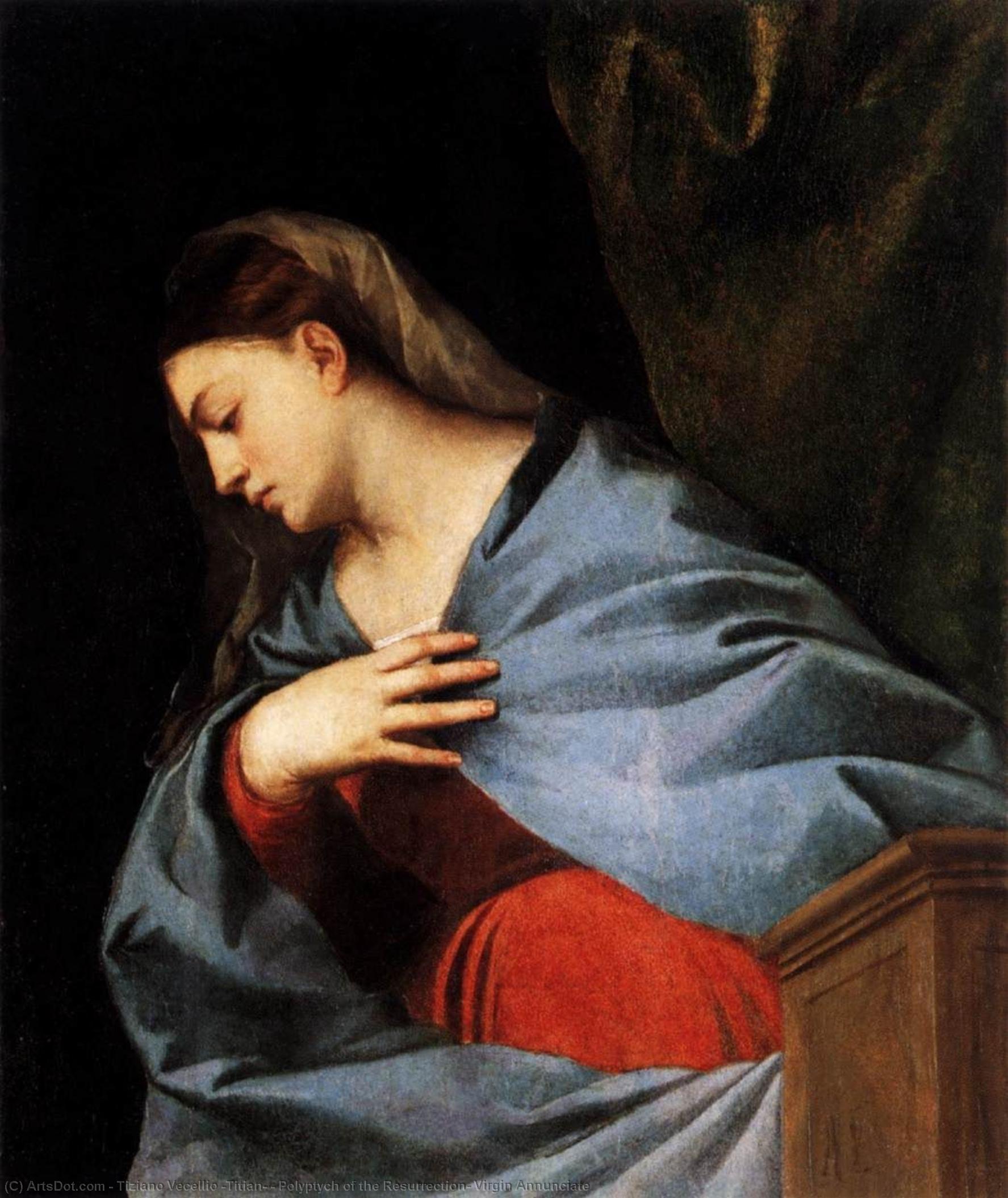 El Políptico De La Resurrección: Virgen Anunciada — Tiziano