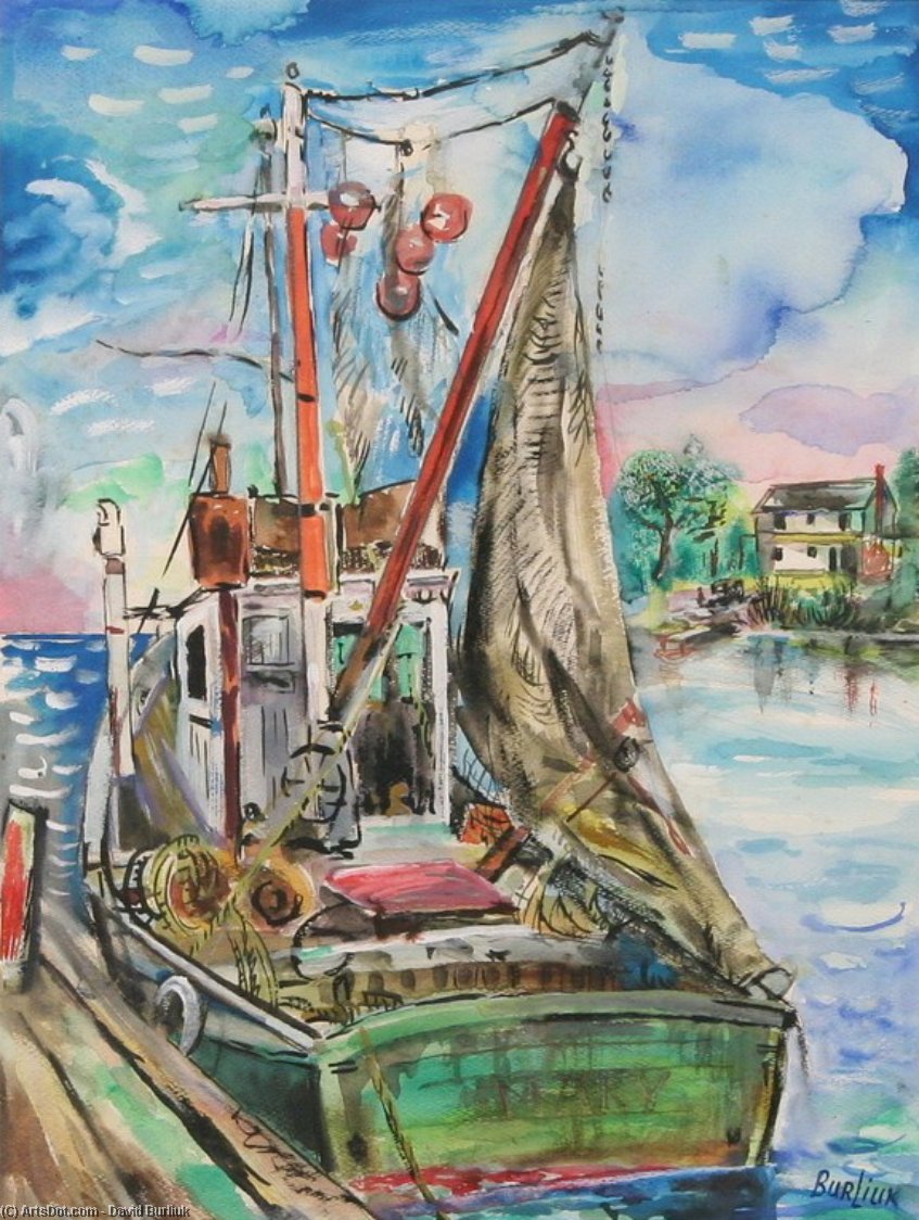 Fishing Boat, Rockport — David Davidovich Burliuk
