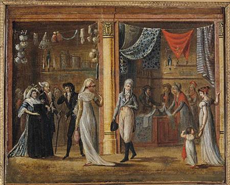 The Gallery Of The Palais Royal — Philibert Louis Debucourt