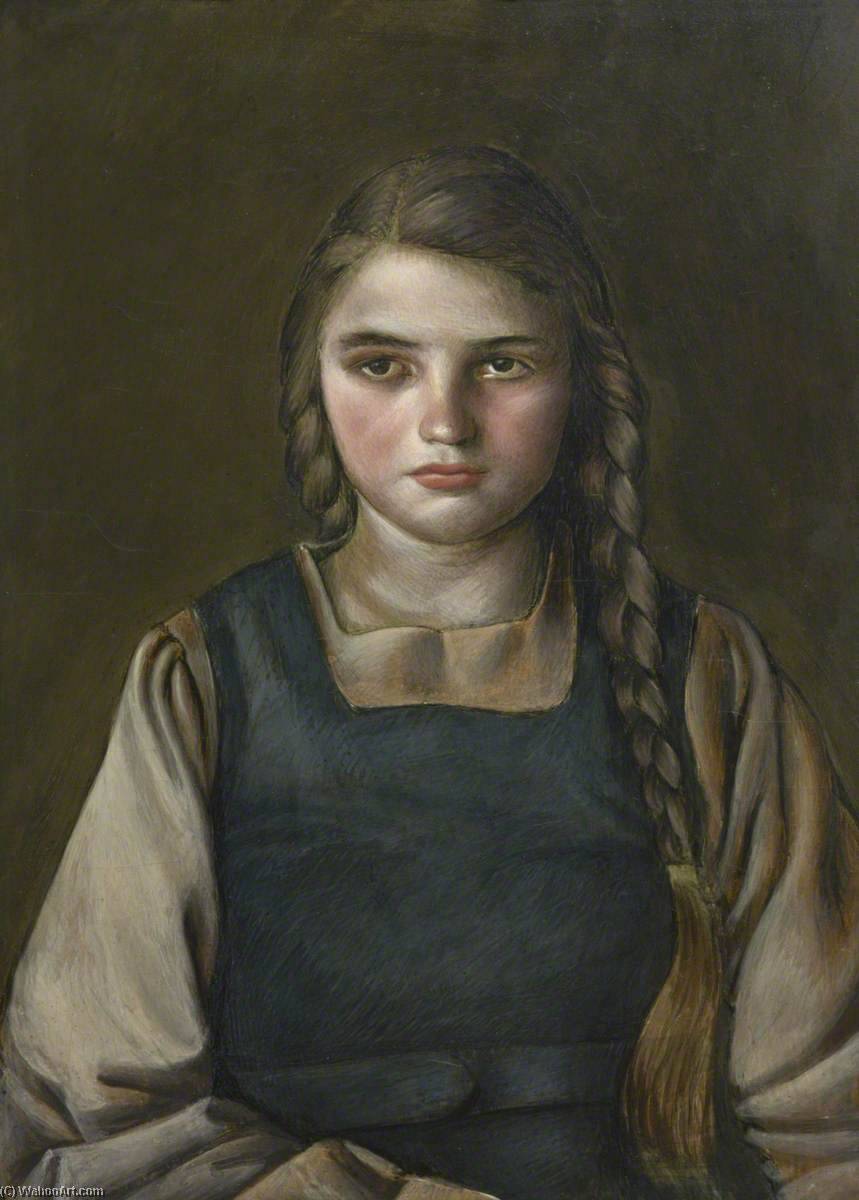 Portrait Of A Girl With Plaits — John Downton