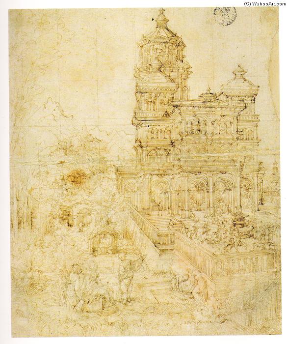 Overall Sketch Of The Picture Susanna And The Elders — Albrecht Altldorfer
