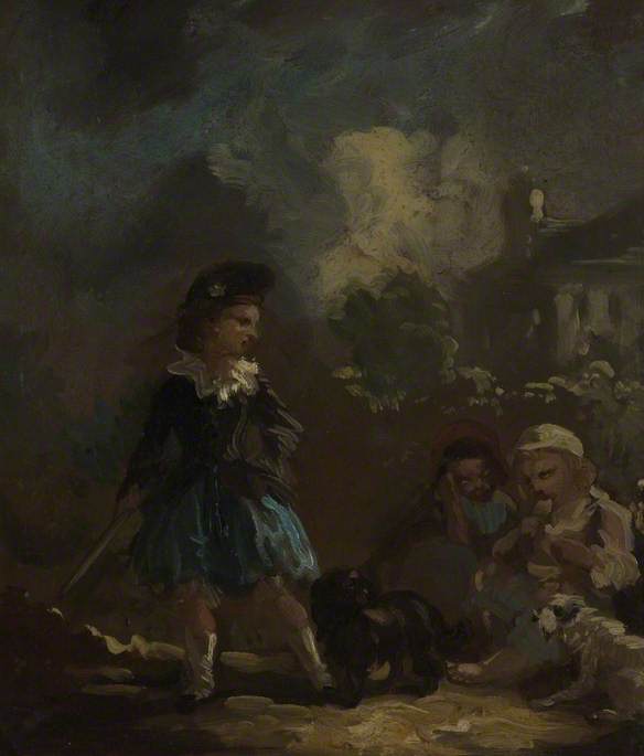 Study Of Children With Dogs — John Joseph Barker