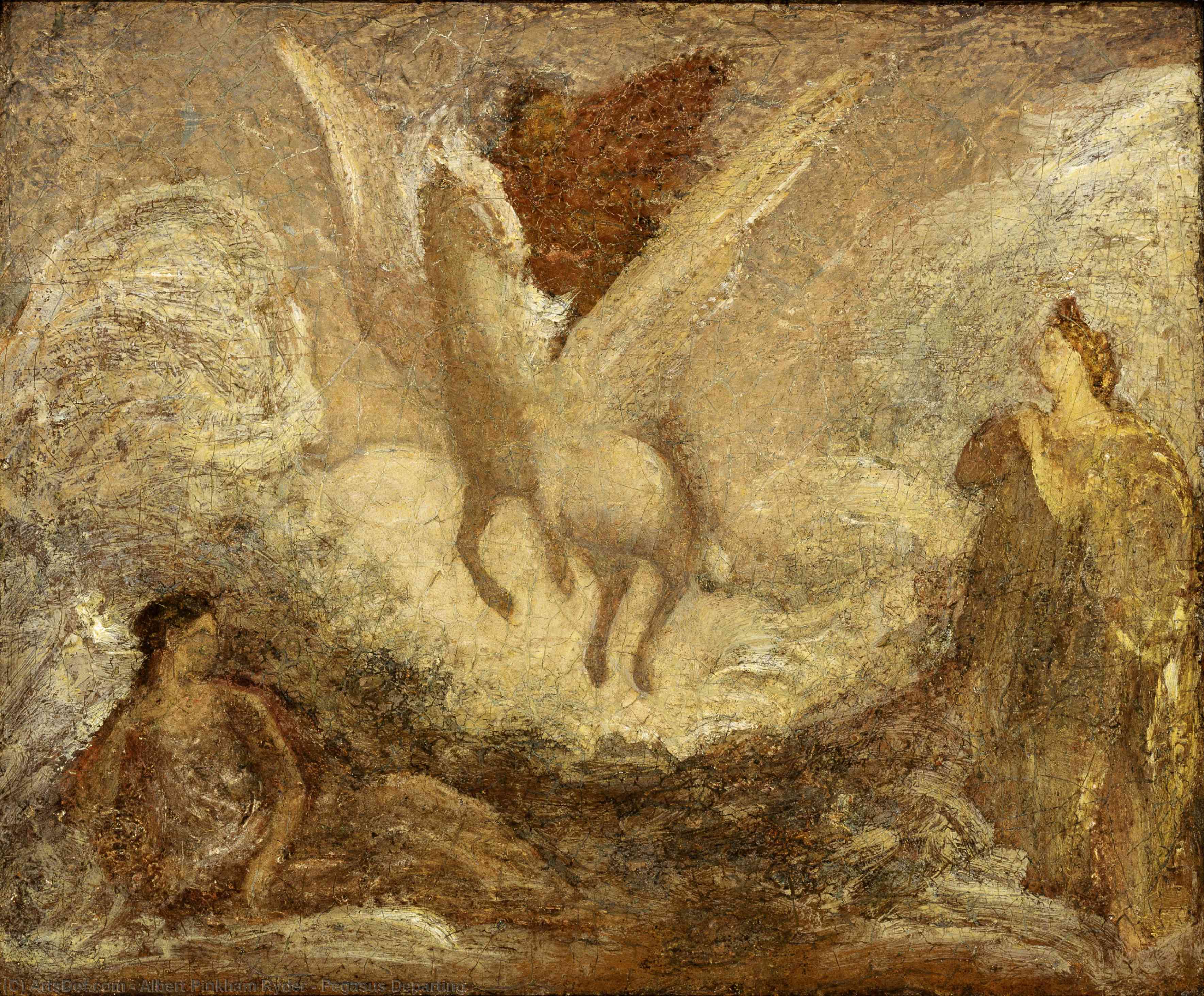 Pegasus Departing — Альберт Пинхэм Райдер