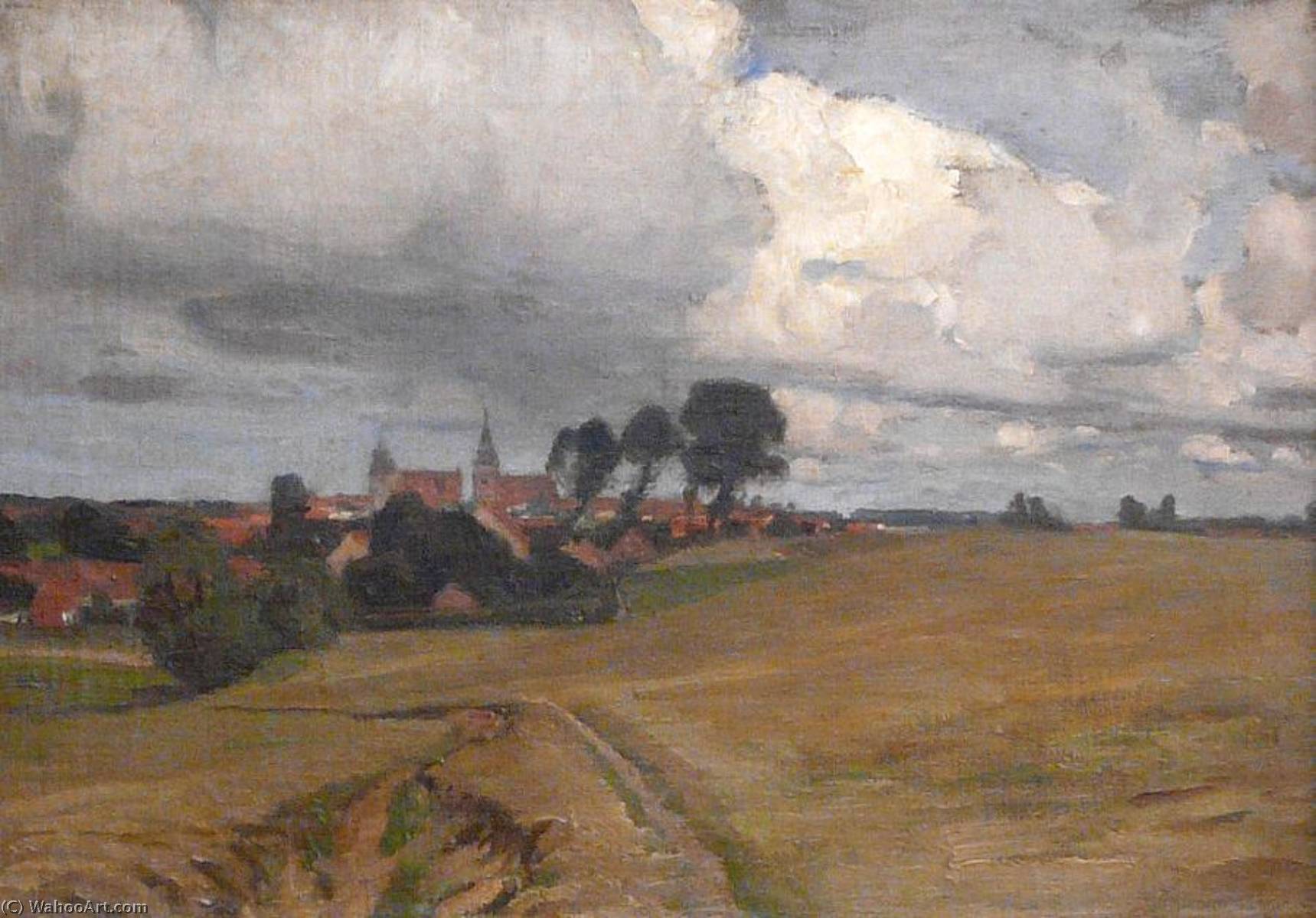 Landscape With Village (landschaft Mit Dorf) — Eugen Felix Prosper Bracht