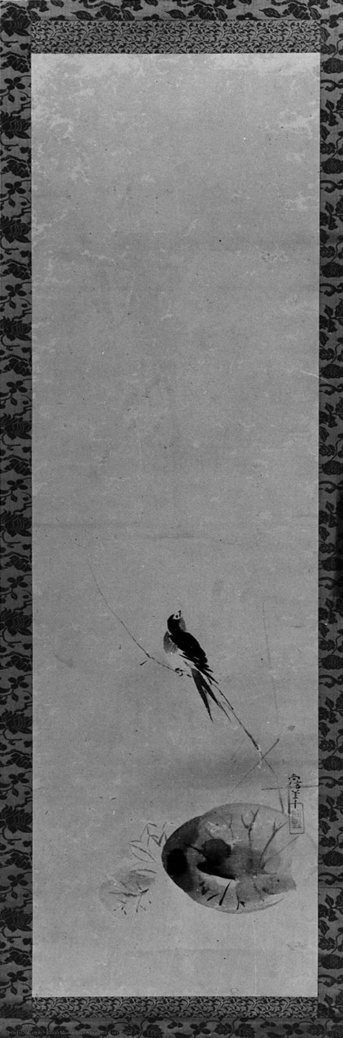 Small Bird On Reed — Kanō Naonobu