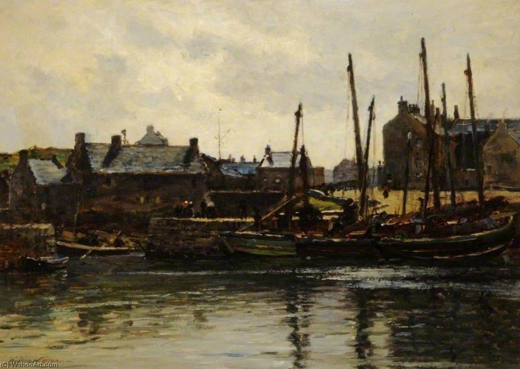 The Old Harbour, Portsoy — Robert Weir Allan
