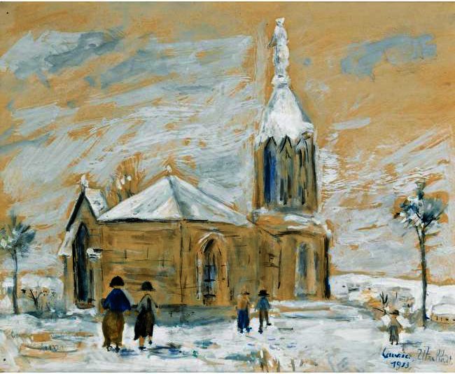 Wooden Chapel Near Lunas (rhone) — Maurice Utrillo