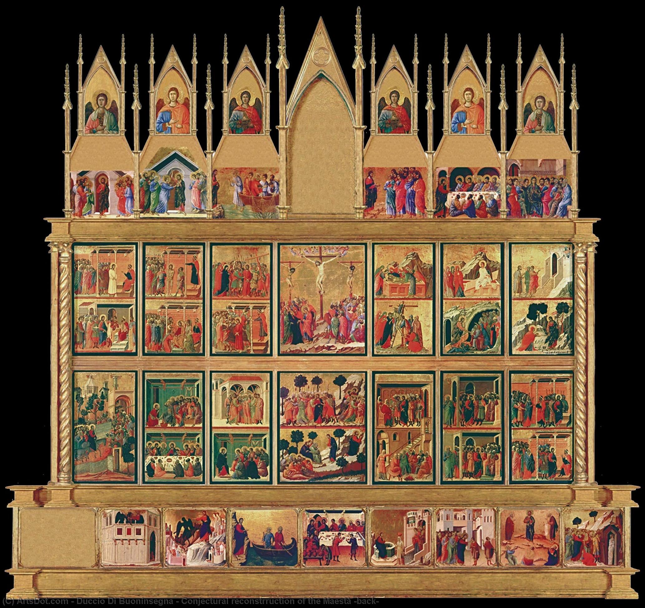 Spekulative Rekonstruktion Der Maestà (rückseite) — Duccio Di Buoninsegna