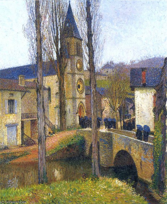 Church Mass At Labastide Du Vert — Henri Jean Guillaume Martin