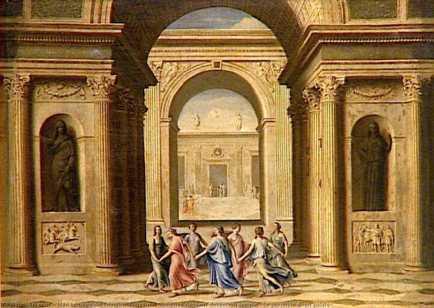 Nymphes Dansant Devant Un Temple (le Péristyle D'un Palais) — Jean Lemaire Dit Lemaire-poussin
