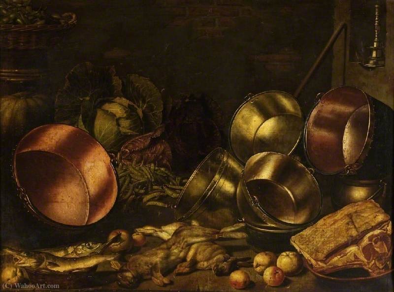 Kitchen Utensils, Meat And Vegetables — Floris Gerritsz Van Schooten (floris Verschoten)