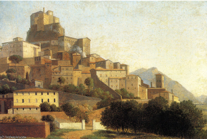 Hill Town In Italy — Alexandre-hyacinthe Dunouy