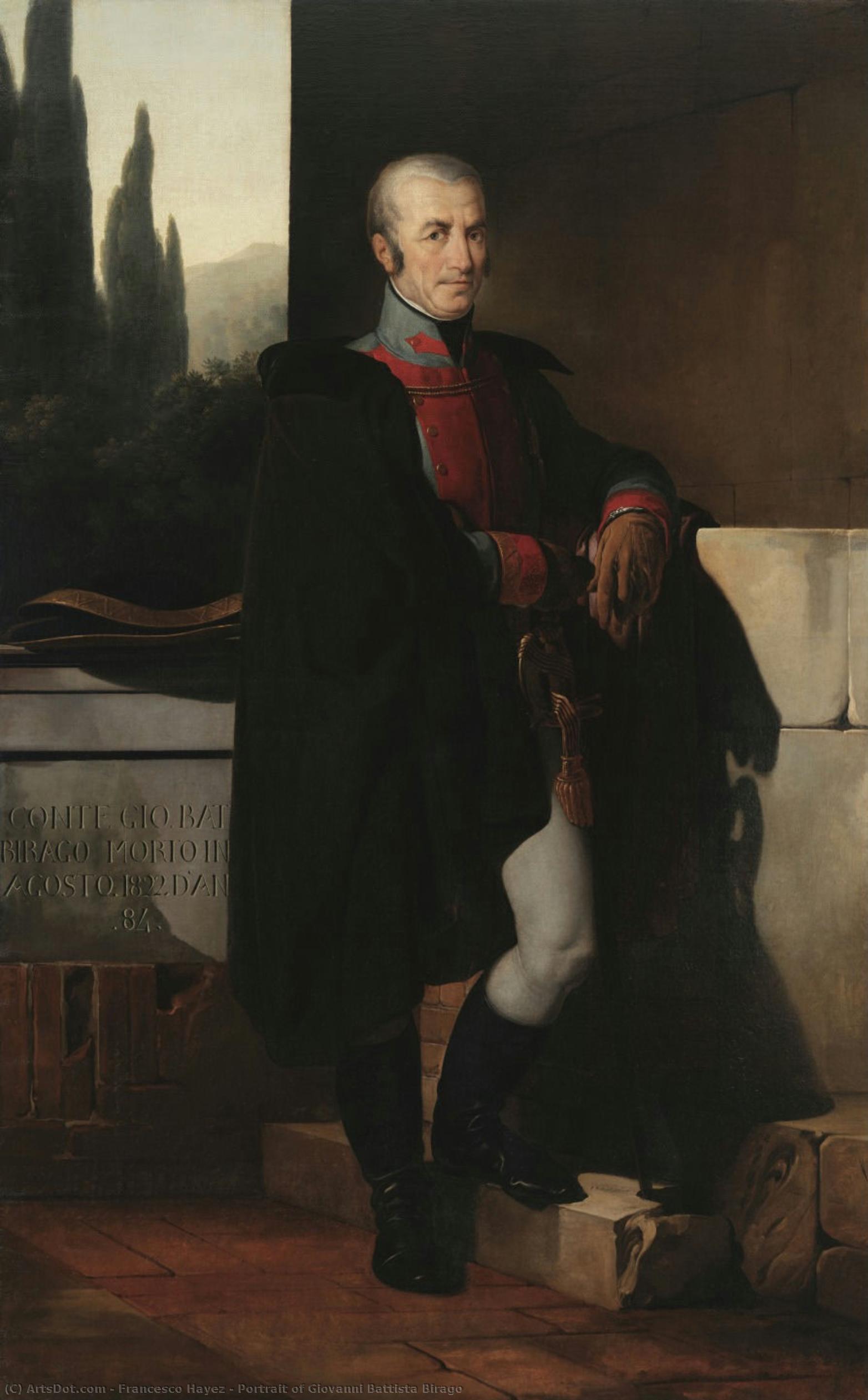 Portrait De Giovanni Battista Birago - Francesco Hayez — Francesco Hayez