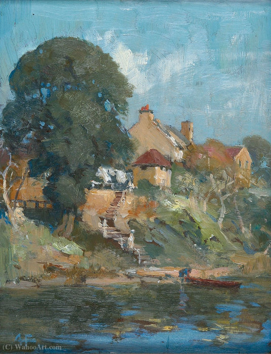 Old Buildings, Kerosene Bay, Sydney — Albert Henry Fullwood