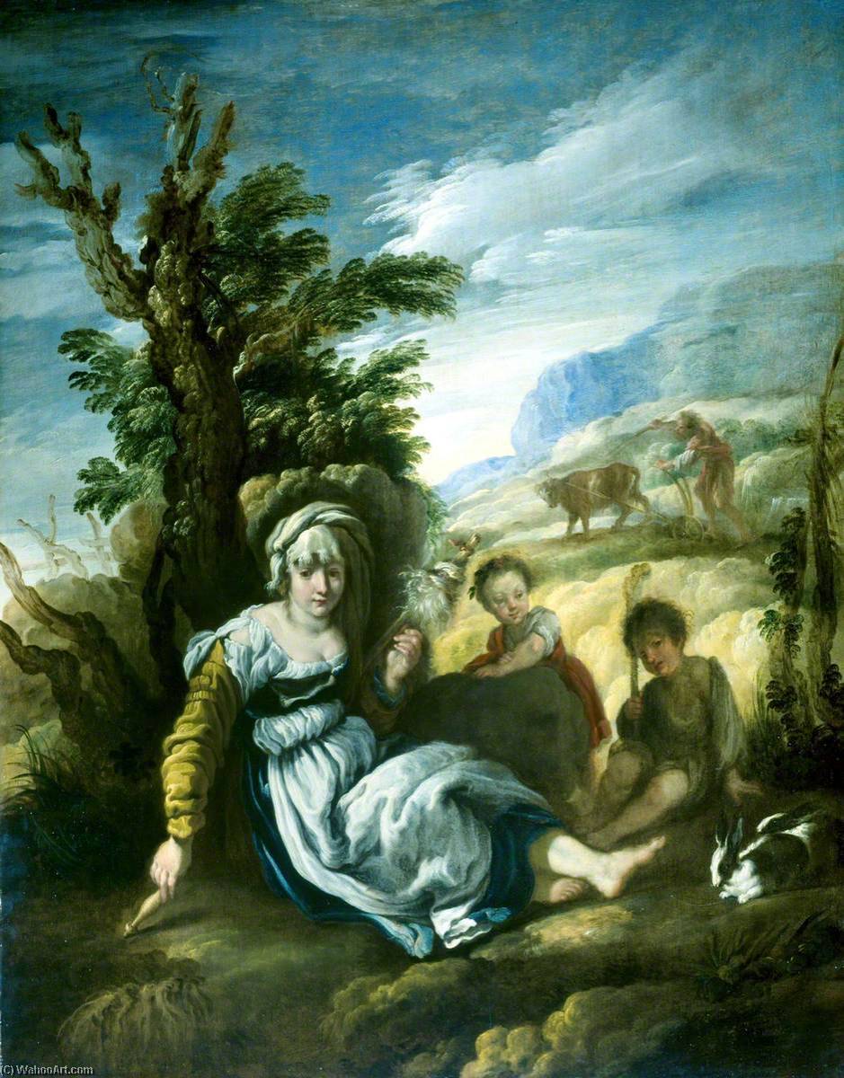 Adam And Eve At Work — Domeniko Feti