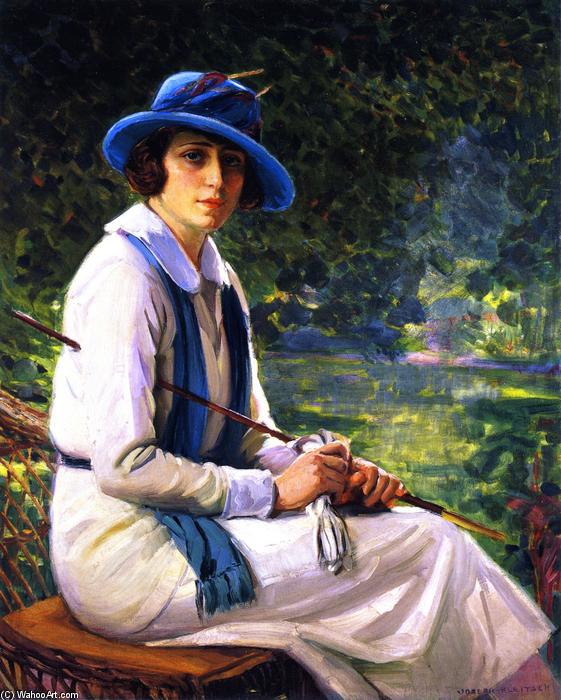 Portrait Of Mrs. Herbert Spencer (née Madeline Strauss) — Joseph Kleitsch