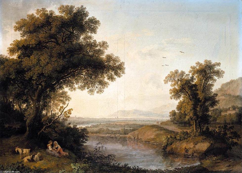 Italianate Landscape — Jakob Filip Hakert
