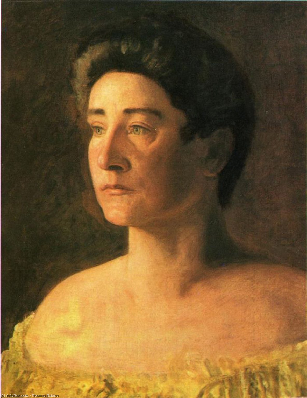 A Singer: Portrait Of Mrs. Leigo — Thomas Eakins
