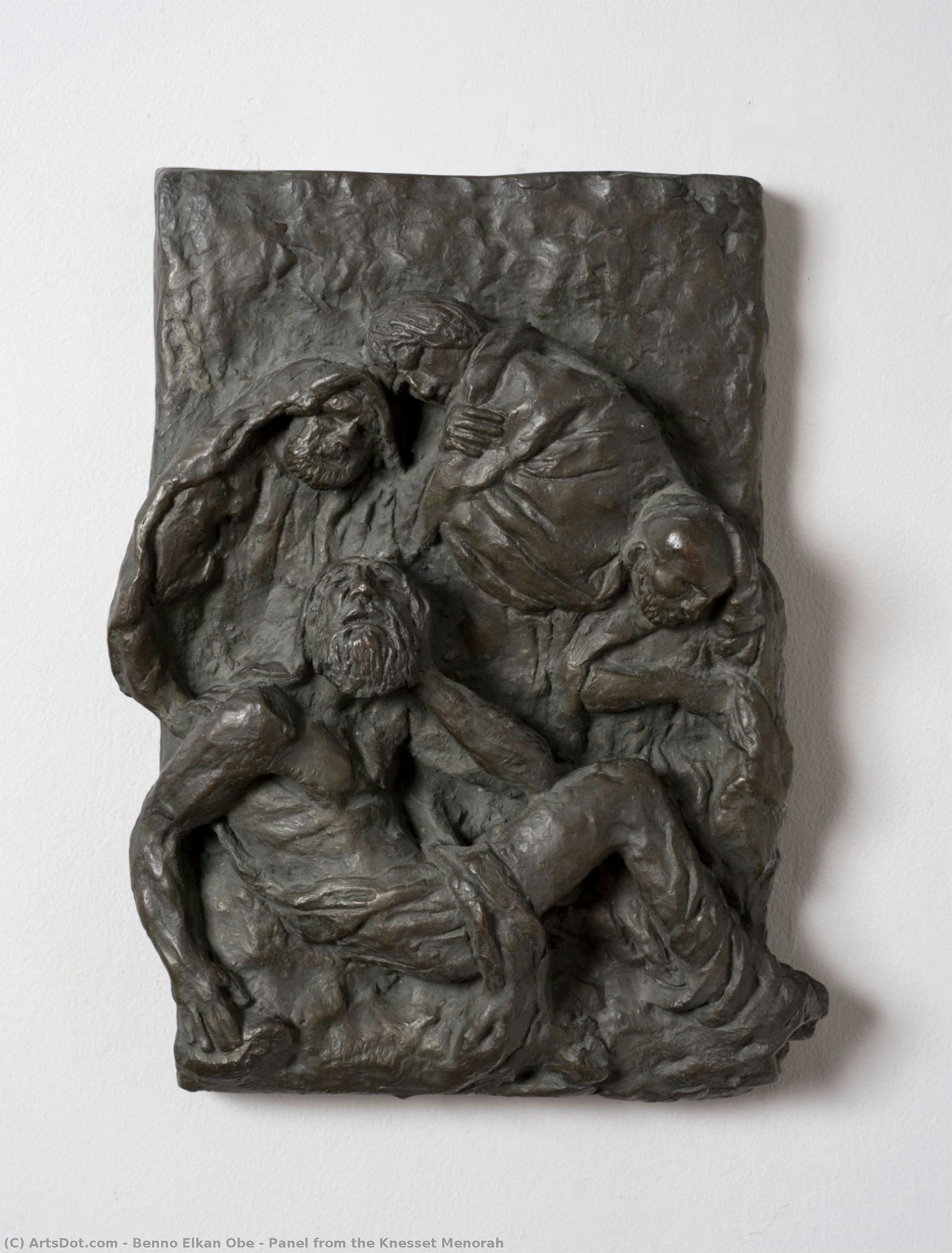 Panel From The Knesset Menorah — Benno Elkan Obe