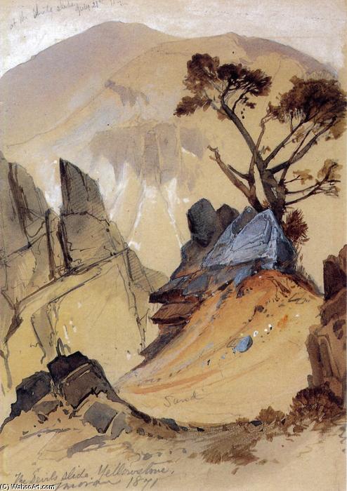 The Devils Slide Yellowstone — Thomas Moran