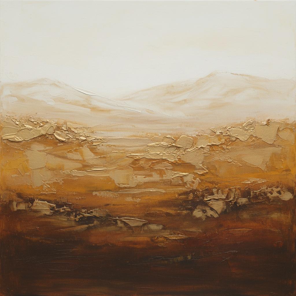 Ephemeral Horizons: A Study In Ochre Tones And Atmospheric Descent — Laurent Lefèvre