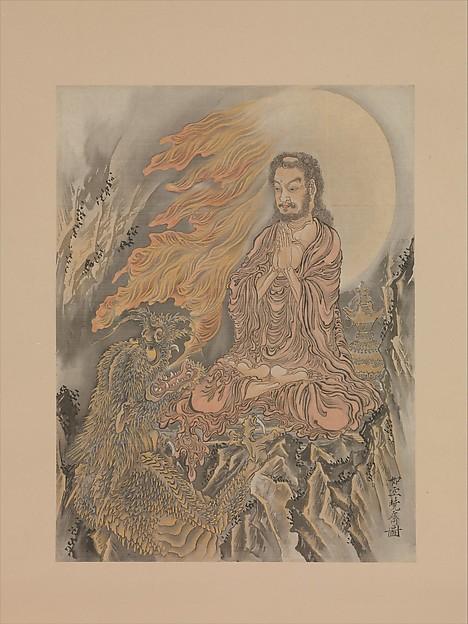 Shakyamuni Conquering The Demons (shaka Gōma Zu) — Kawanabe Kyōsai