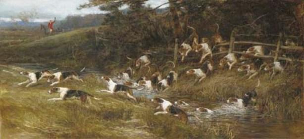 Hounds Of The Tickham Hunt, Kent — Heywood Hardy