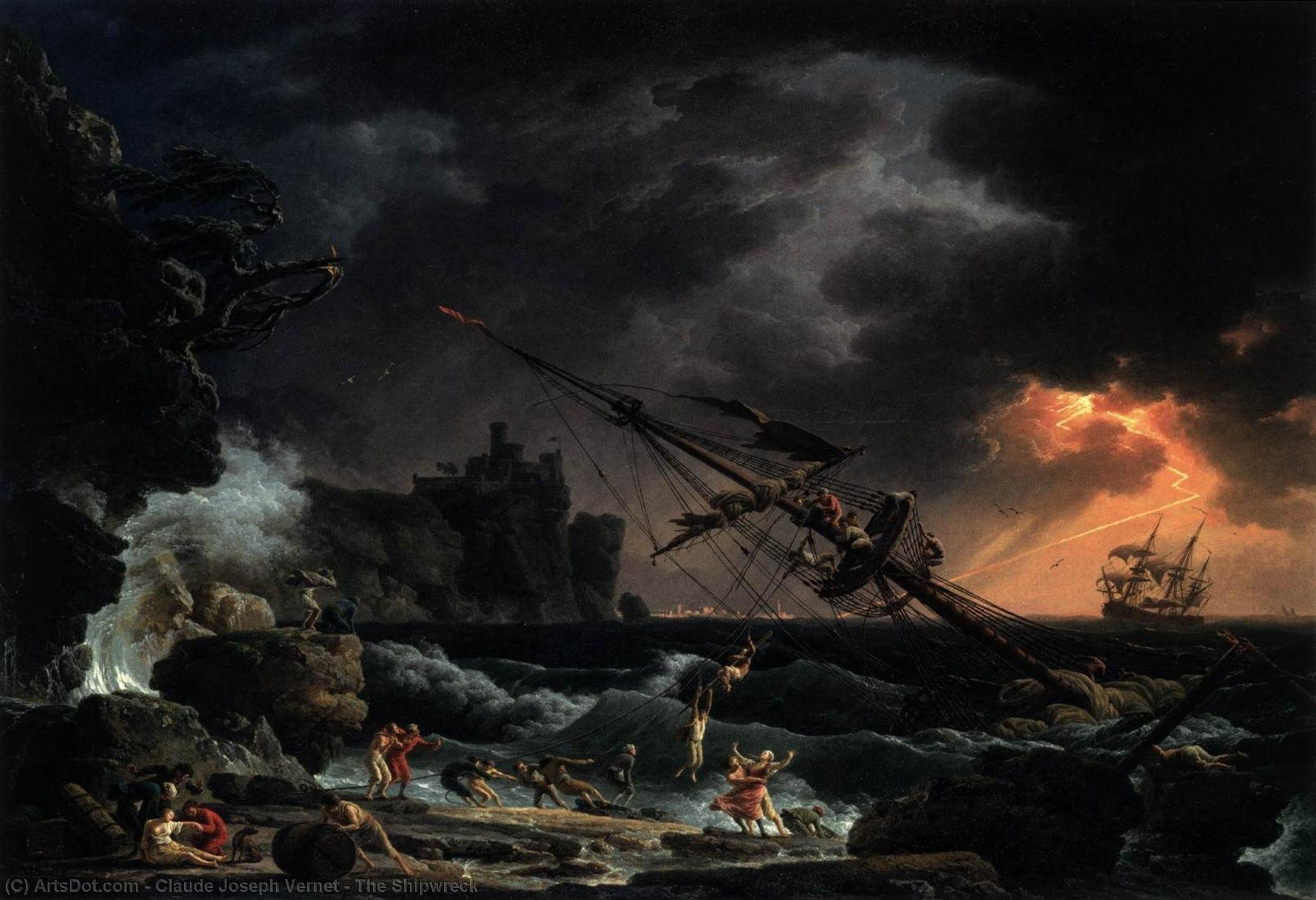 The Shipwreck — Claude-joseph Vernet