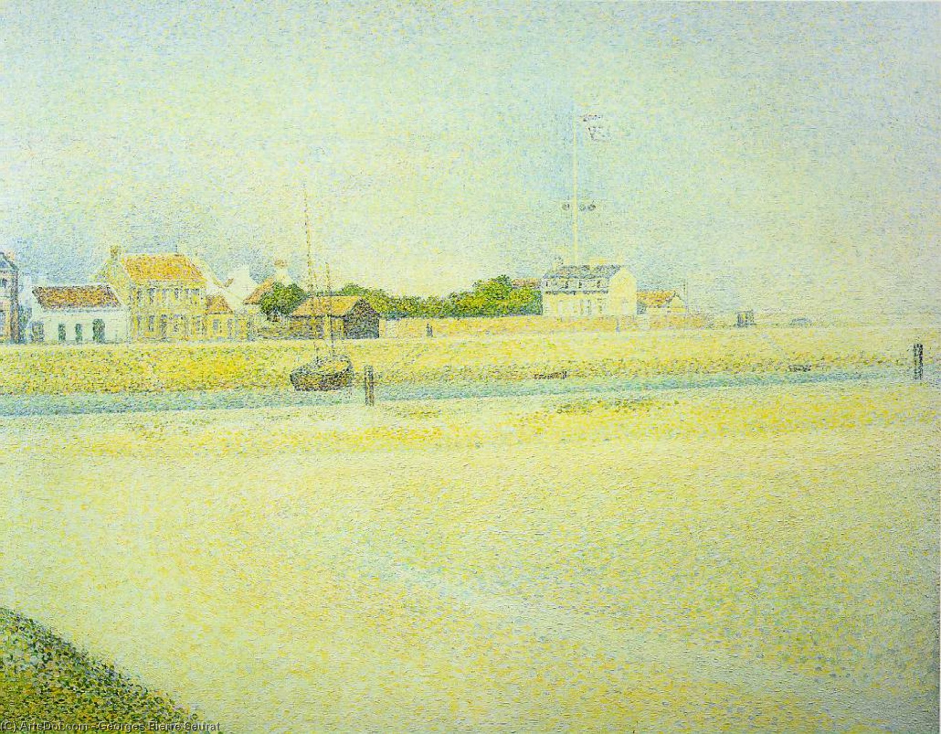 The Channel At Gravelines, Grand Fort-philippe — Georges Seurat