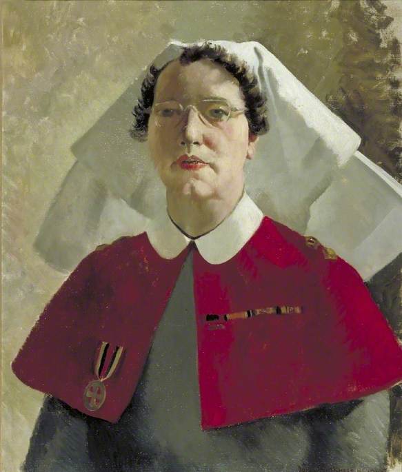 Miss S. A. W. Wade, Rrc, Principal Matron, 101 British General Hospital — Doris Clare Zinkeisen