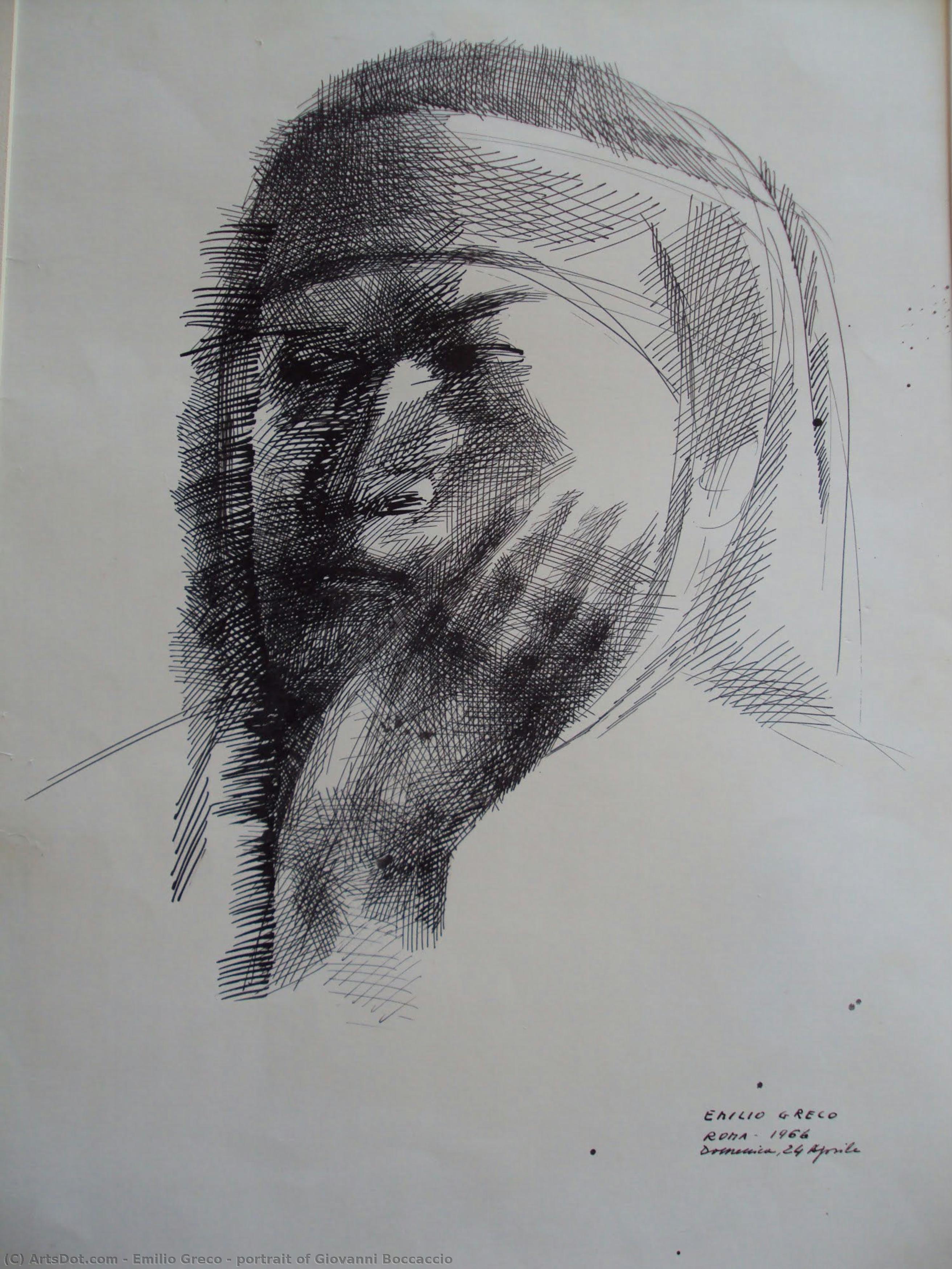 Portrait Of Giovanni Boccaccio — Emilio Greco