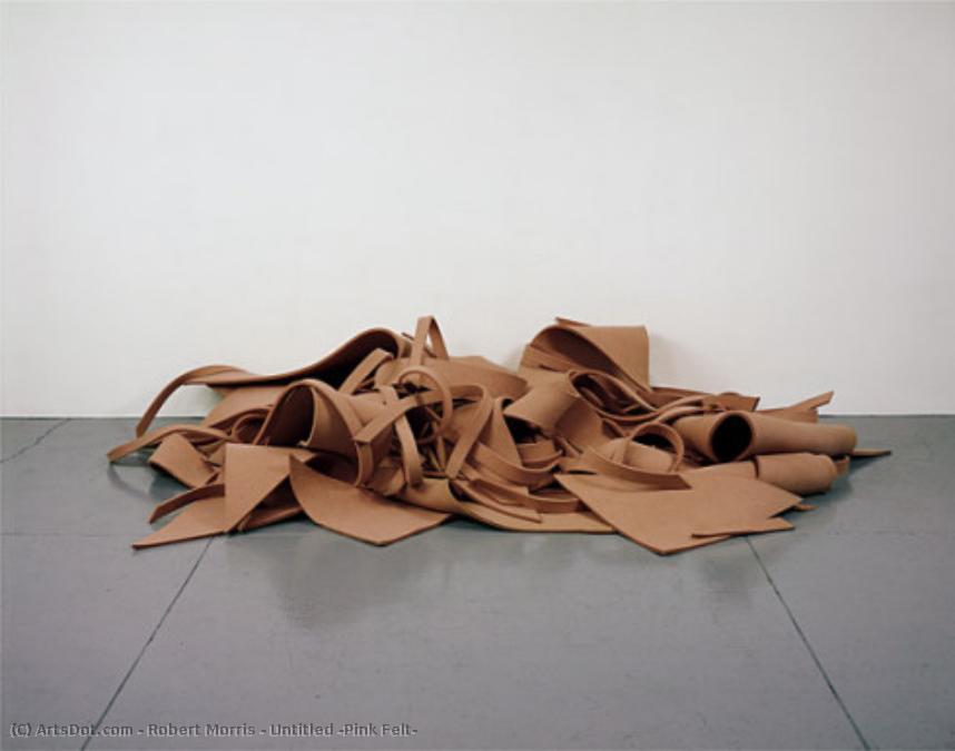 Untitled (pink Felt) — Robert Morris