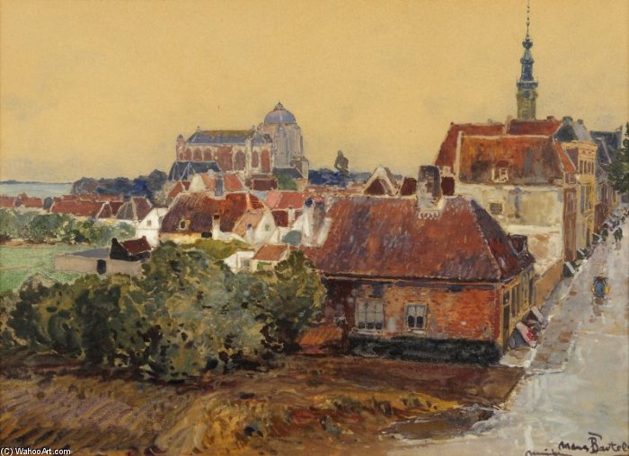 Gezicht Op Veere — Hans Von Bartels