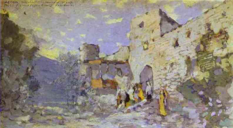 The Aragva Bank — Konstantin Alexeievitch Korovin