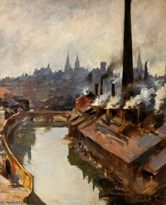 Sheffield, River And Smoking Chimneys — Elizabeth Adela Stanhope Forbes