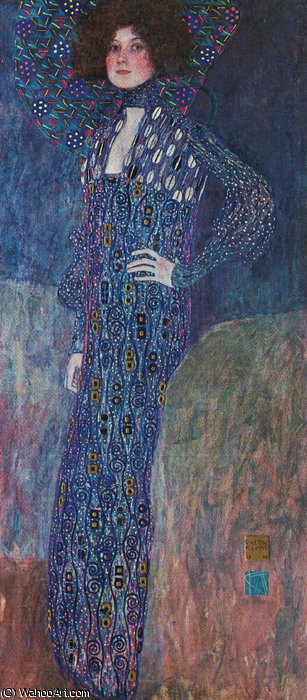 Emilie Flöge, Óleo Sobre Lienzo, Museo Histórico — Gustav Klimt