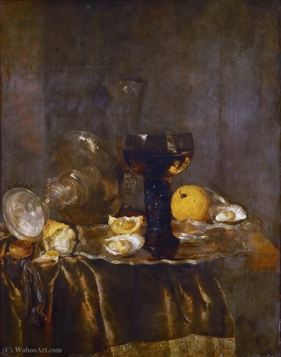 Still Life With Breakfast (1666) (74 X 57,4) (vienna, Kunsthistorisches Museum) — Abraham Hendricksz. Van Beyeren