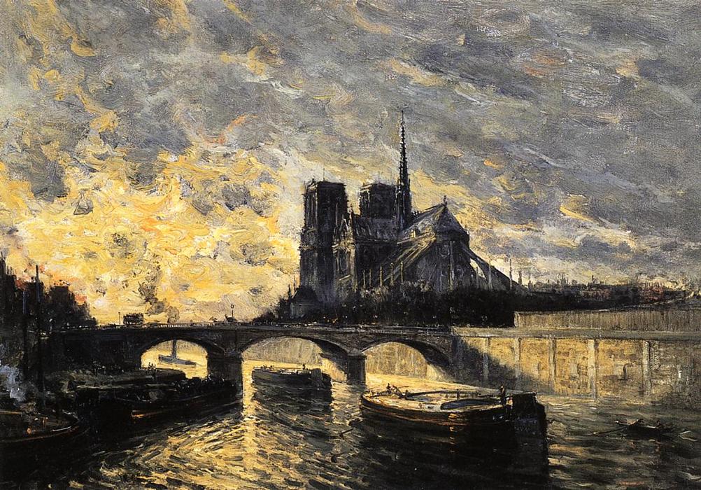 View Of Notre Dame — Frank Myers Boggs
