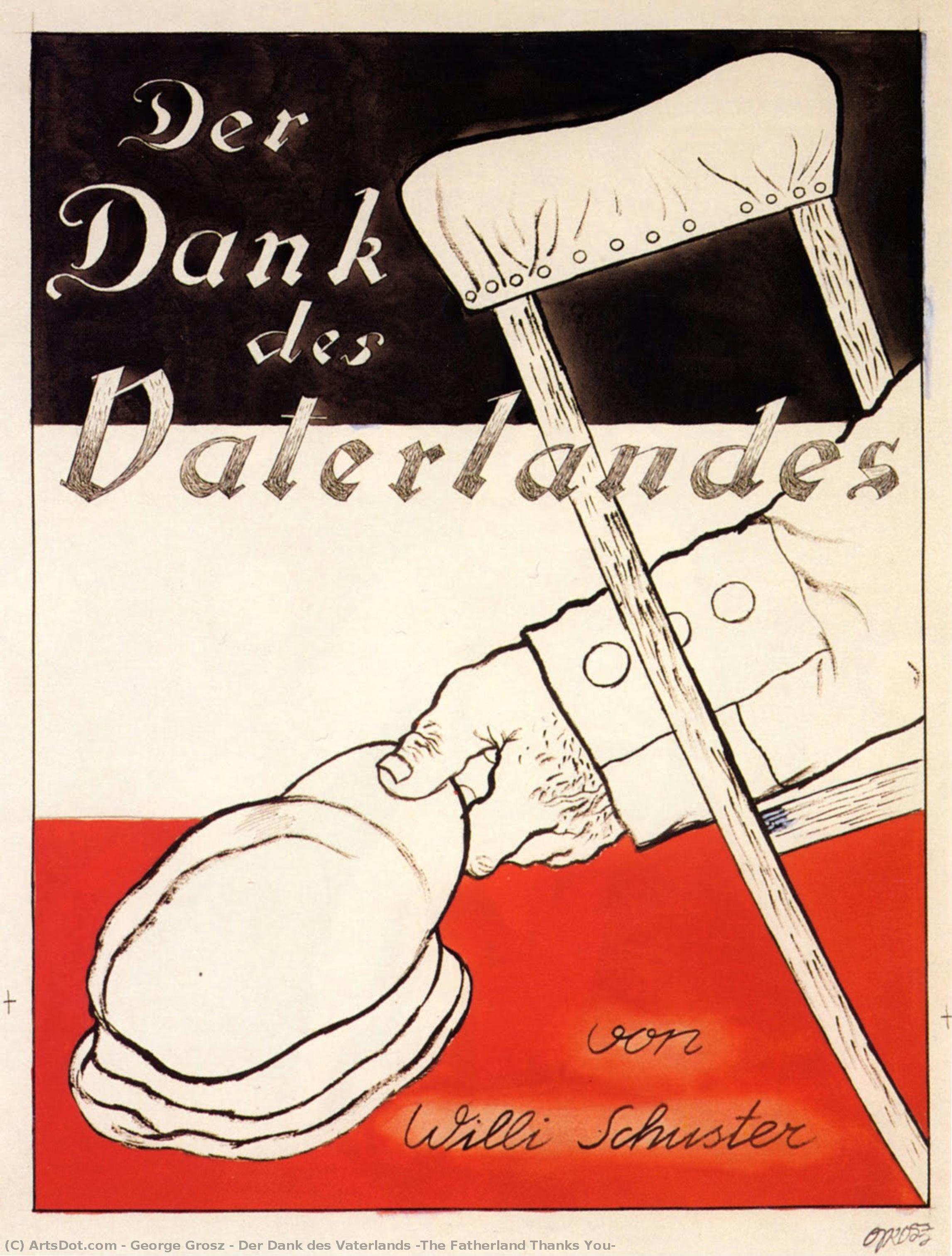 Der Dank Des Vaterlands (the Fatherland Thanks You) — George Grosz