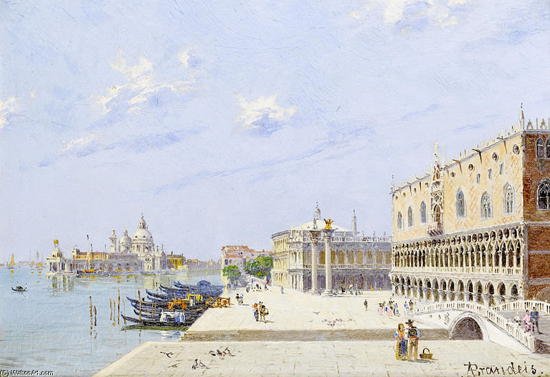 La Piazzetta; Palazzo Ducale, Venezia — Antonietta Brandeis