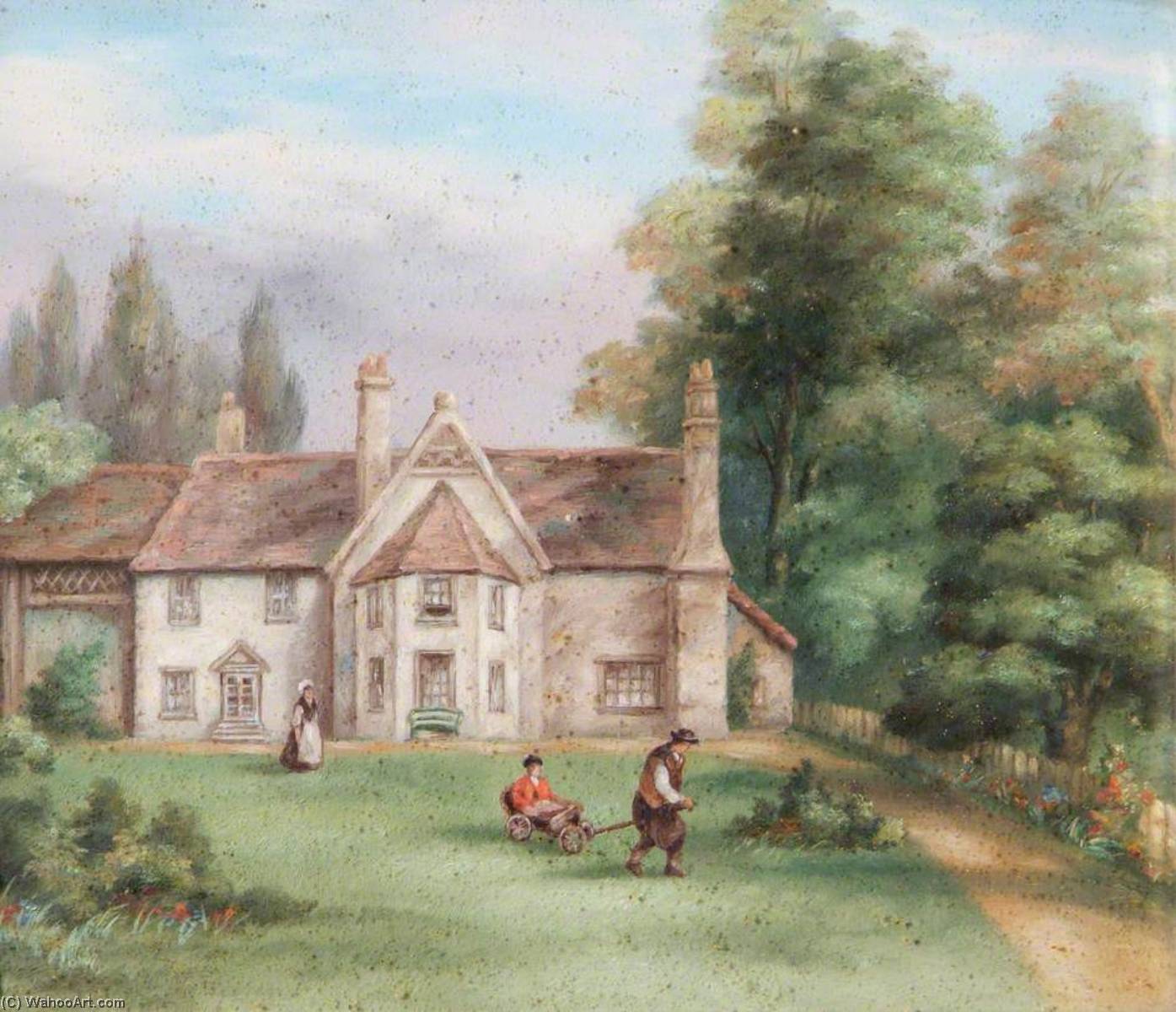 Berkhamstead Rectory, Hertfordshire, Birthplace Of William Cowper — William Samuel Wright