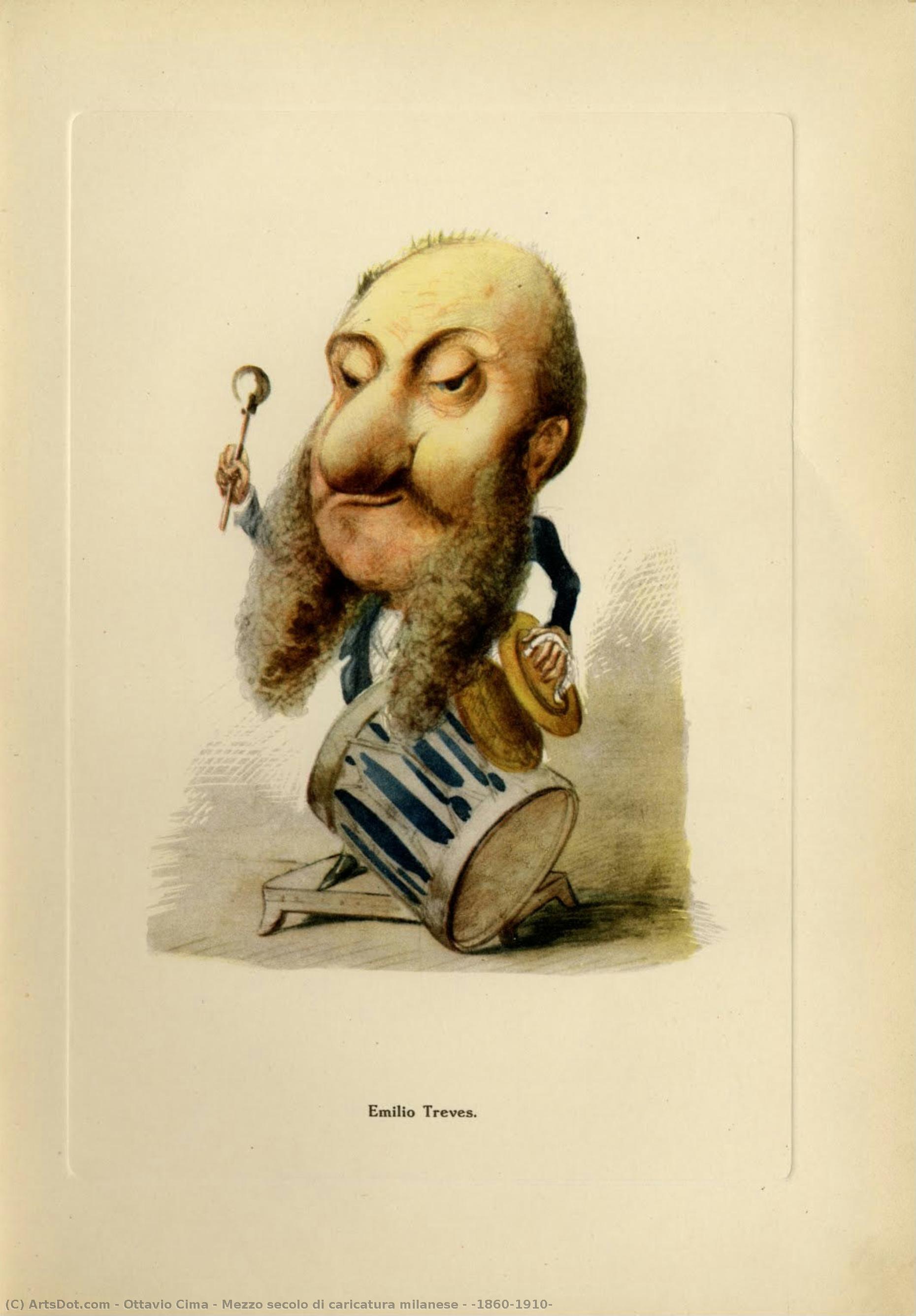Mezzo Secolo Di Caricatura Milanese : (1860-1910) — Ottavio Cima
