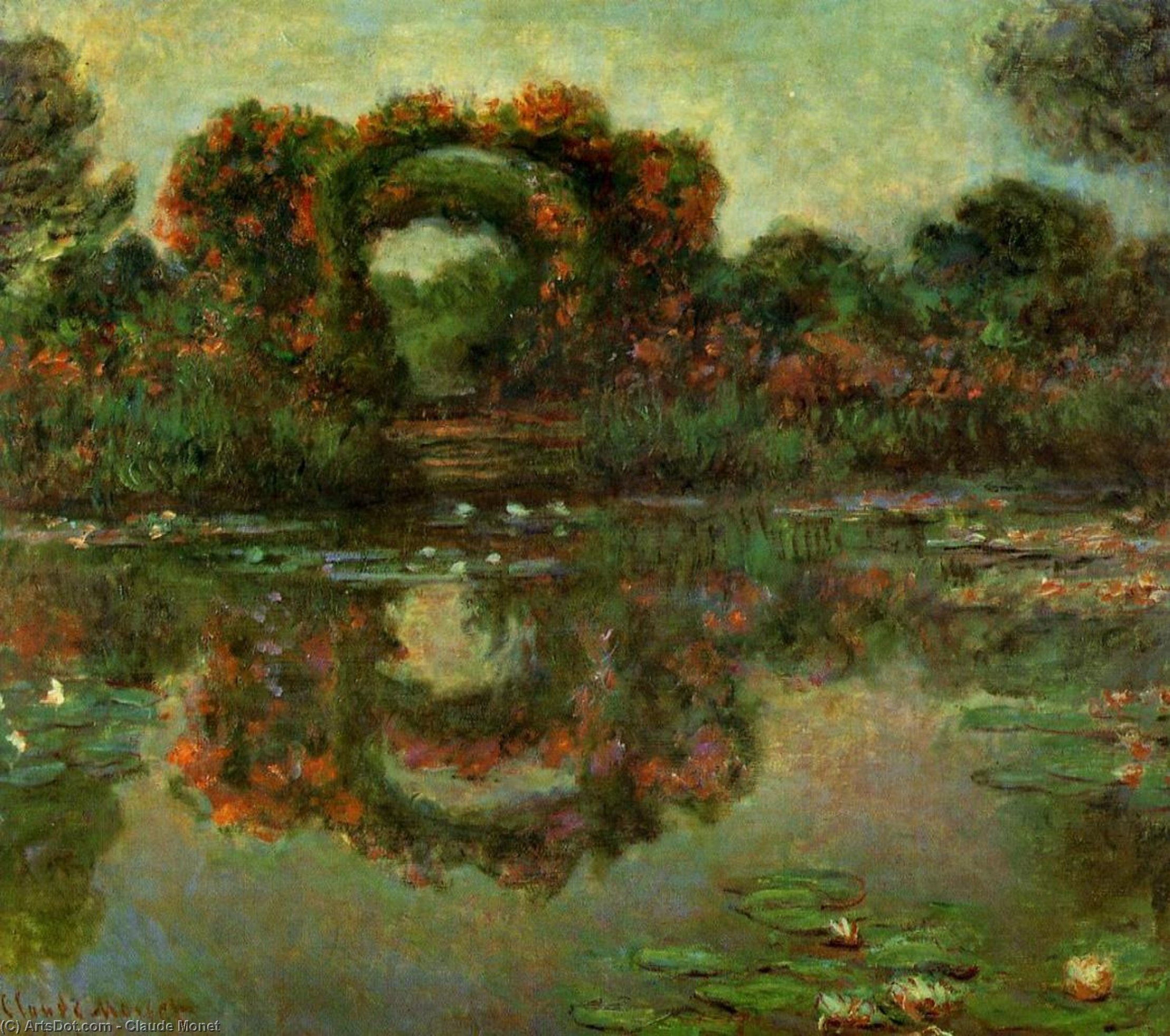 ジヴェルニーの花咲くアーチ — クロード・モネ