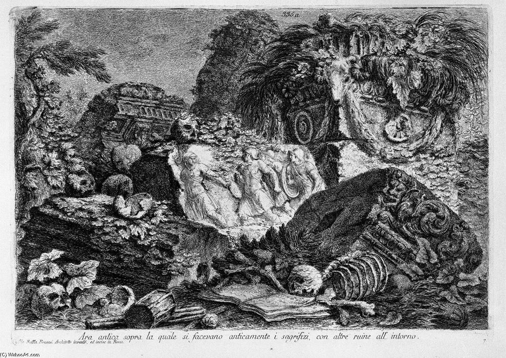 Ancient Altar, With Other Ruins — Giovanni Battista Piranesi