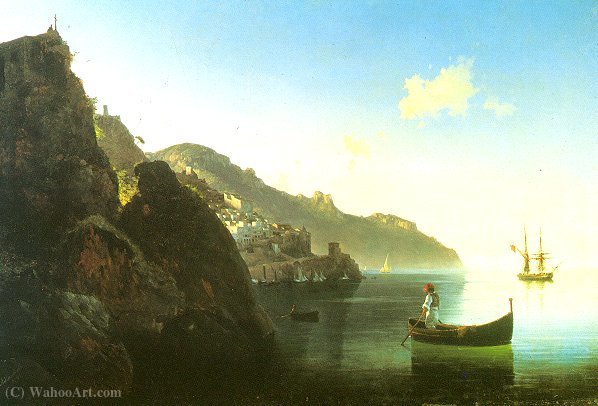 The Coast At Amalfi — Ivan Konstantinovich Aivazovsky