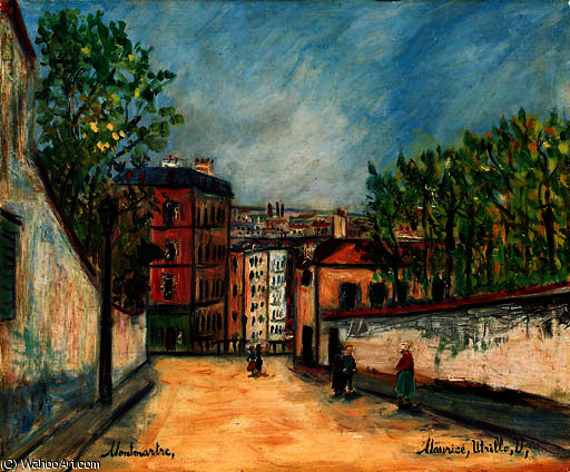 Rue De Mont Cenis In Montmartre — Maurice Utrillo