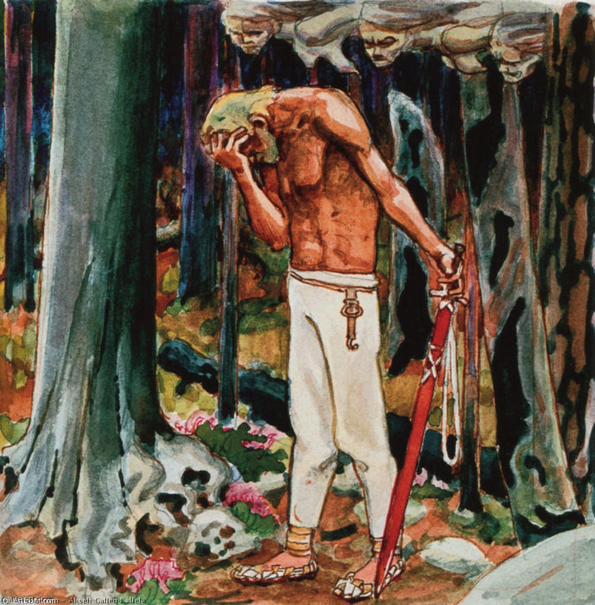Remorseful Kullervo — Akseli Gallen-kallela