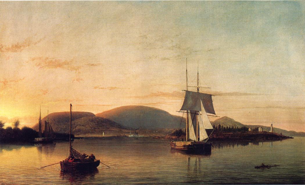 Camden Mountains From The South Entrance To The Harbor — Fitz Henry Lane